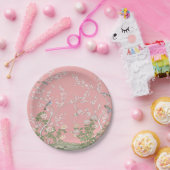 Roze Chinoiserie Papieren Bordje (Feest)