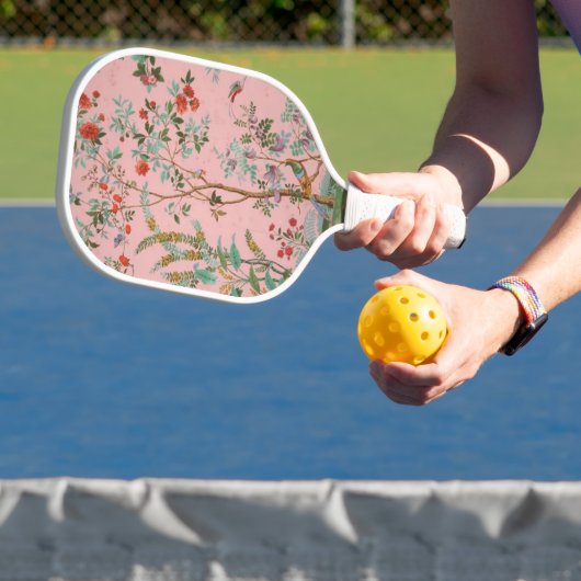 Roze Chinoiserie Pickleball Paddle (Insitu)