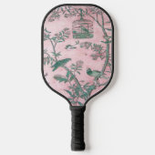 Roze Chinoiserie Pickleball Paddle (Voorkant)