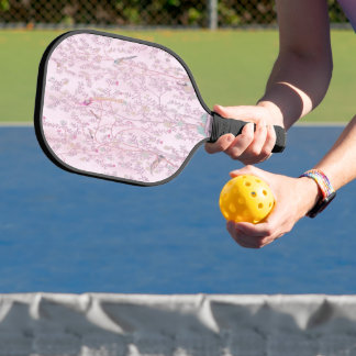Roze Chinoiserie Pickleball Paddle