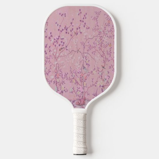 Roze Chinoiserie Pickleball Paddle (Voorkant)