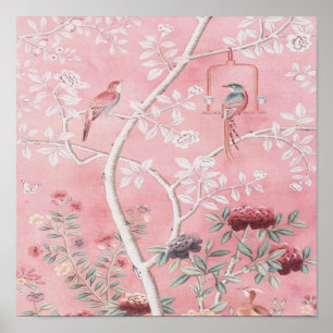 Roze Chinoiserie Poster