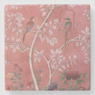 Roze Chinoiserie Stenen Onderzetter
