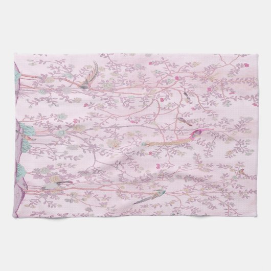 Roze Chinoiserie Theedoek (Horizontaal)