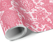 Roze Chintz Cadeaupapier (Rol Hoek)