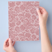 Roze Chintz Pattern Kaart Stock DIY Scrapbooking (Hand)