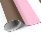 Roze, chocolade en witte strepen cadeaupapier (Rol Hoek)