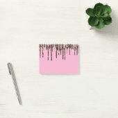Roze Chocolade Ice Cream Glitter Drips Verjaardag Post-it® Notes (Kantoor)
