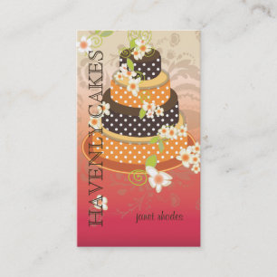 Roze + Chocolade Trouwtaart/Bakkerij/Pâtisserie Visitekaartje