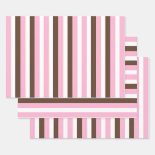 Roze chocolade vanille inpakpapier vel
