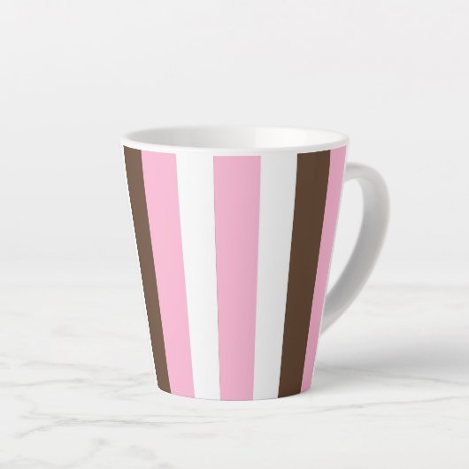 Roze chocolade vanille latte mok (Rechterhoek)