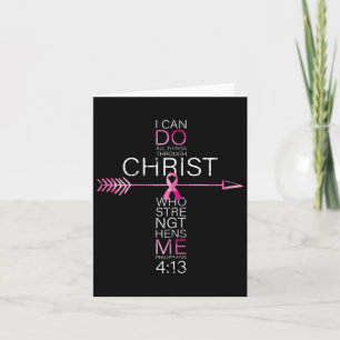 Roze Christelijke borstkanker Kruisreligie Bijbel Kaart