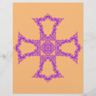 Roze Christelijke kruis Flyer