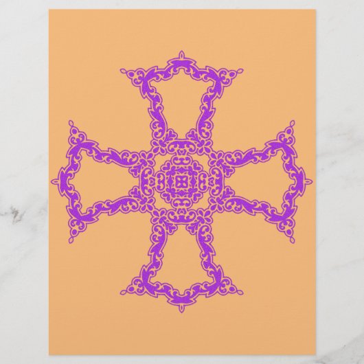 Roze Christelijke kruis Flyer (Voorkant)