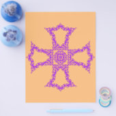 Roze Christelijke kruis Flyer (Enkel)