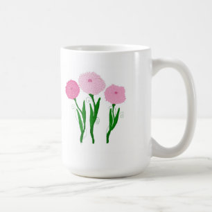 Roze Chrysanten Koffiemok