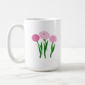 Roze Chrysanthema Koffiemok (Links)