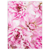 Roze Chrysanthemum Flower Klembord (Achterkant)