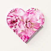 Roze Chrysanthemum Flower Notitieboek (Achterkant)