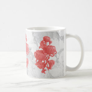 Roze Chrysanthemum Koffiemok