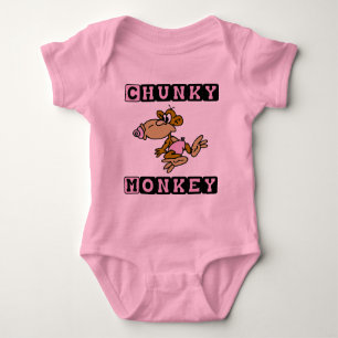Roze Chunky Monkey Cute Baby One Piece Romper