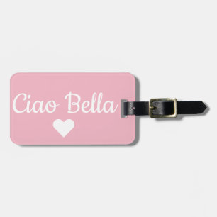 Roze Ciao Bella Bagagelabel
