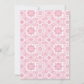 Roze Cielito Lindo Baby shower Uitnodiging (Achterkant)