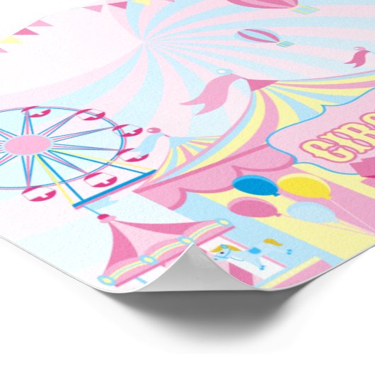 Roze Circus Poster (Hoek)