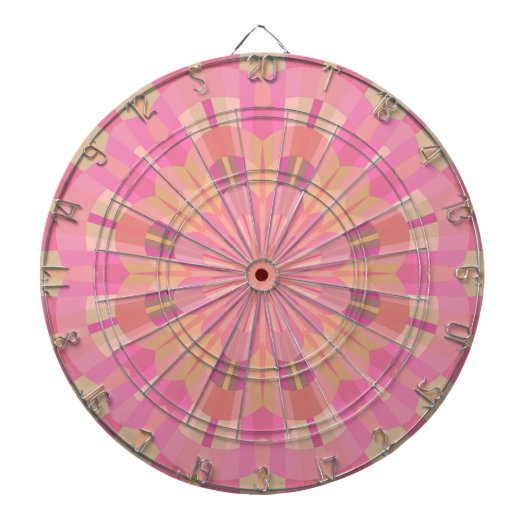 Roze cirkels dartbord (Voorkant)