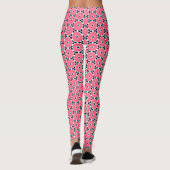 Roze cirkels patroon leggings (Achterkant)