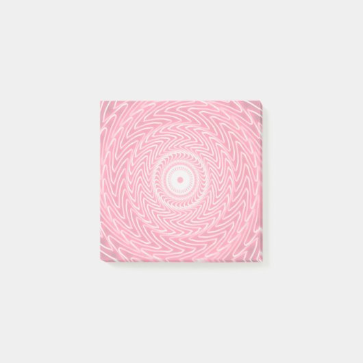 Roze cirkels patroon post-it® notes (Voorkant)