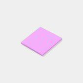 Roze cirkels post-it® notes (Schuin)