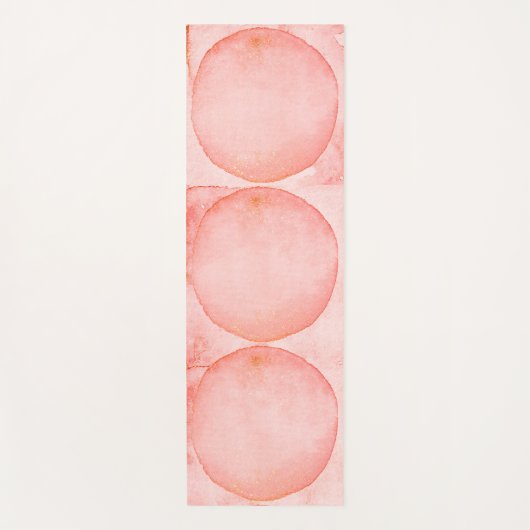 Roze cirkels yogamat (Voorkant)