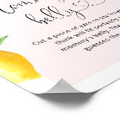 Roze citroen Hoe groot is mama's buik? Poster (Hoek)