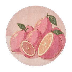 Roze Citroen Modern Vrouwelijk Citrus Snijplank
