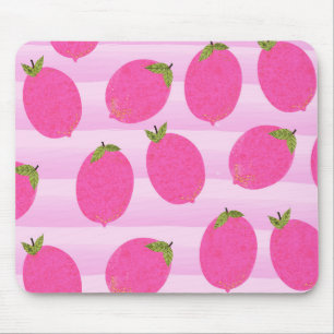 Roze Citroenen Limonade Zomer Fruit Aquarel Muismat