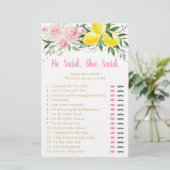 Roze citroensbloem He Said She Said bruidsfeest sp (Staand voorkant)