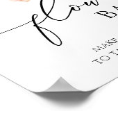 Roze Citrus Bloem Boeket Bar Poster (Hoek)