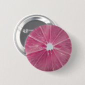 Roze citrusvruchten ronde button 5,7 cm (Voorkant /achterkant)