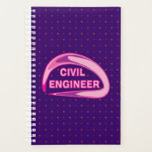 Roze civiel ingenieur planner (Voorkant)