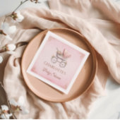 Roze Classic Meisje Baby shower Servet