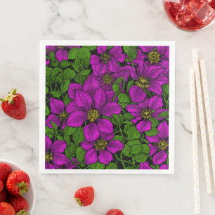 Roze Clematis klimplant Servet