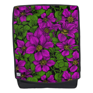 Roze Clematis vine Rugtassen