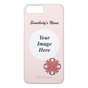 Roze Clover Ribbon Sjabloon door Kenneth Yoncich iPhone 8 Plus / 7 Plus Hoesje