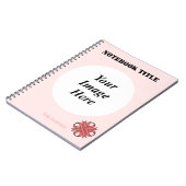 Roze Clover Ribbon Sjabloon door Kenneth Yoncich Notitieboek (Linkerzijde)