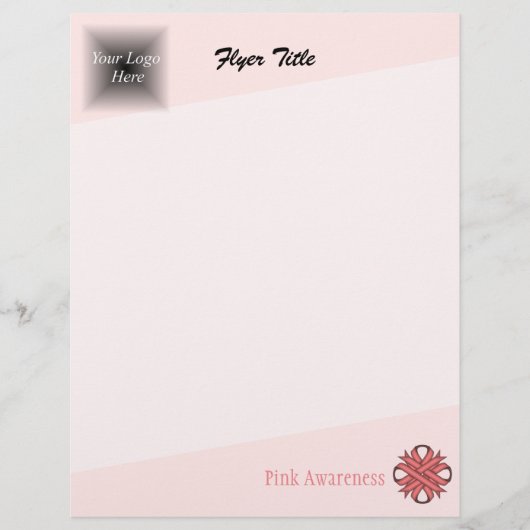 Roze Clover Ribbon van Kenneth Yoncich Flyer (Voorkant)