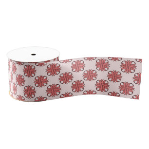 Roze Clover Ribbon van Kenneth Yoncich Grosgrain Lint