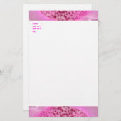 Roze coating Petal Aangepast papier (Voorkant / Achterkant)