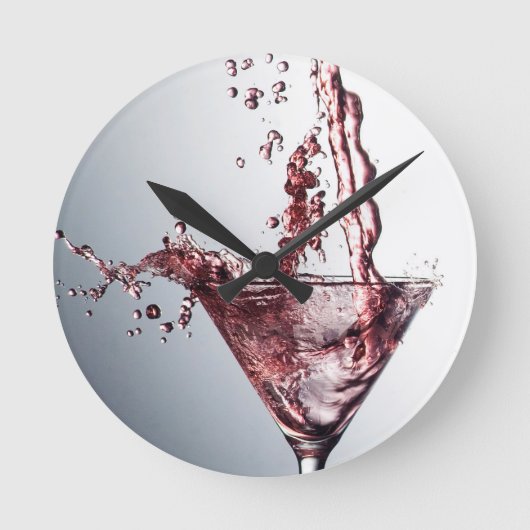 Roze cocktail 3 ronde klok (Voorkant)