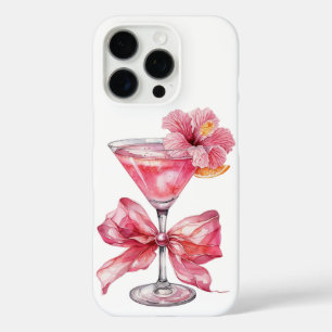 Roze Cocktail Charm iPhone 16 Pro Hoesje